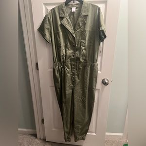 Olive green jumpsuit- boiler suit